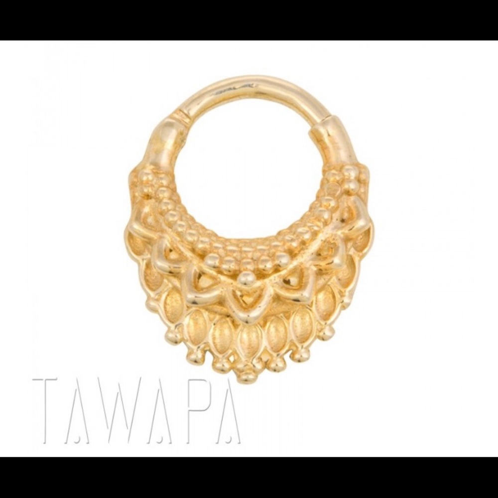 Rare- Tawapa Ultra Templa Clicker 14G-14k Gold Plated